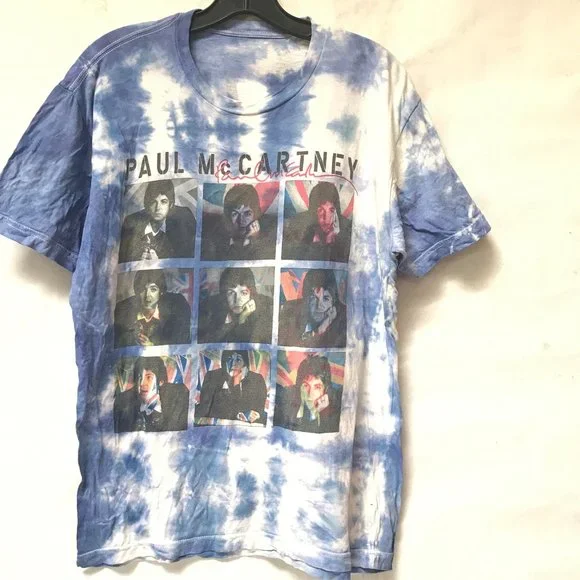 Paul McCartney Size Medium Soft Cotton Tee Shirt TShirt Tie Dyed 2014 Concert - Picture 2 of 5